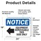 Signmission Equipment Serviceable This Side Sign With Symbol, 24 in W x Rectangle, Vinyl Decal OS-2PACK-NS-D-1824-L-12129 - alternate 6
